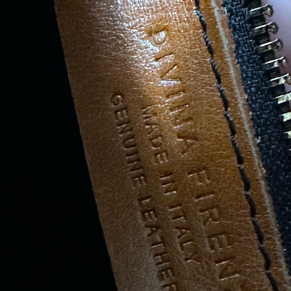 Divina Firenze NWOT black pebbled Italian leather mini convertible backpack - Picture 5 of 5